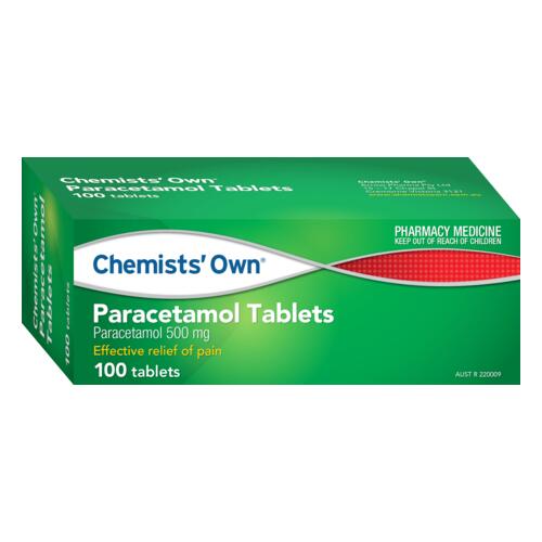 Buy Chemist Own Pain Relief Tablet 500mg Bottle 100 | Wizard Pharmacy