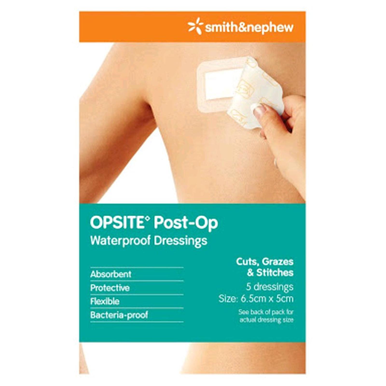 Buy Opsite Post Op 6.5x5cm Pack 5 | Wizard Pharmacy