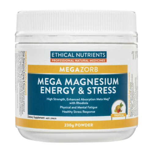 Ethical Nutrients Mega Magnesium Energy & Stress Powder 230g Chemist