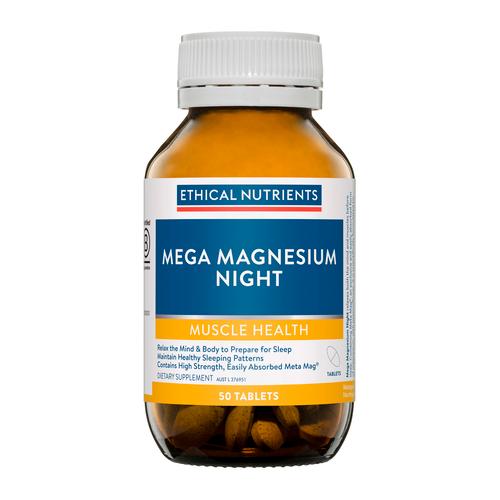 Buy Ethical Nutrients Mega Magnesium Night Tablets 50 Wizard Pharmacy