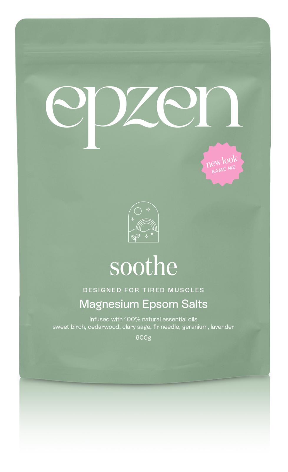 Buy EpZen Magenesium Bath Salts Soothe 900g | Wizard Pharmacy