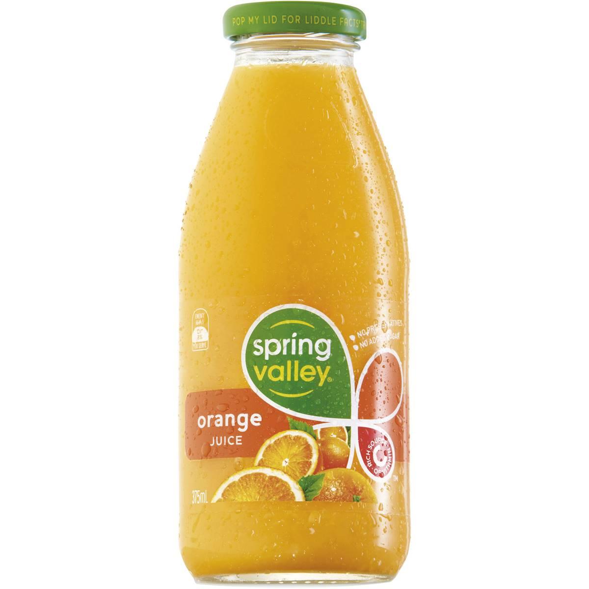 Buy Spring Valley Orange Juice 375ml | Wizard Pharmacy
