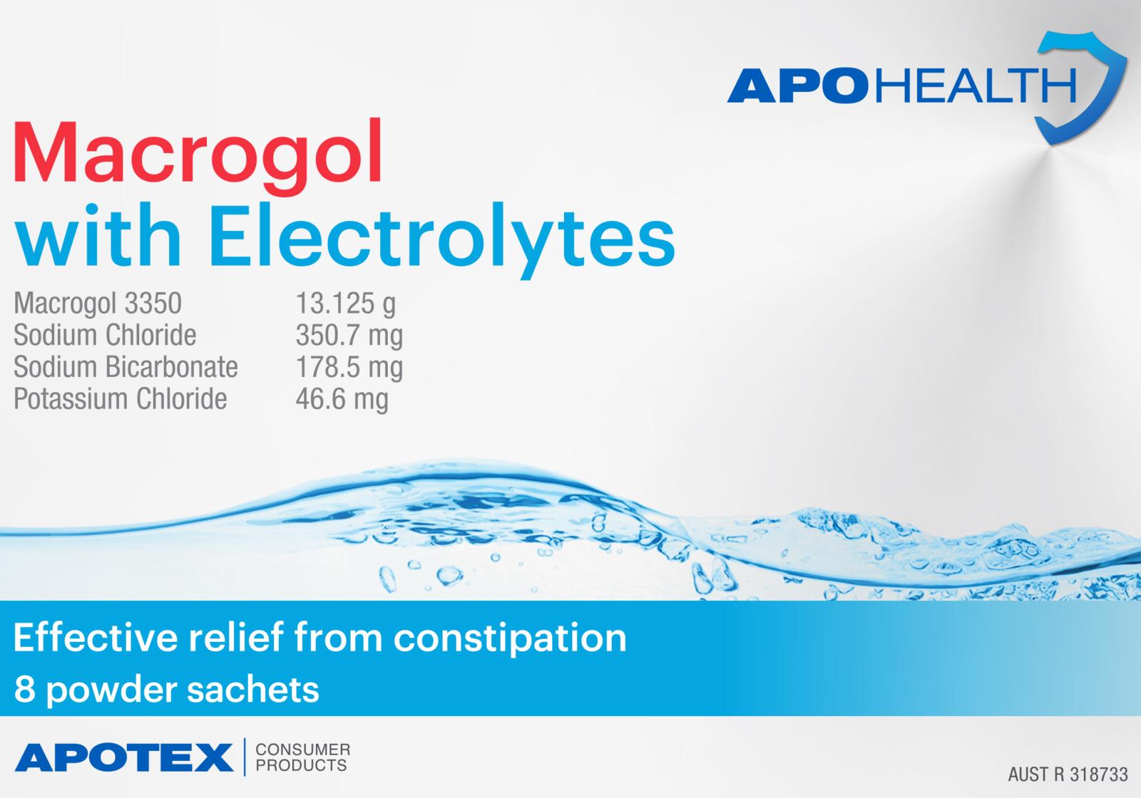 Buy APOHealth Macrogol 8 Sachet Box | Wizard Pharmacy
