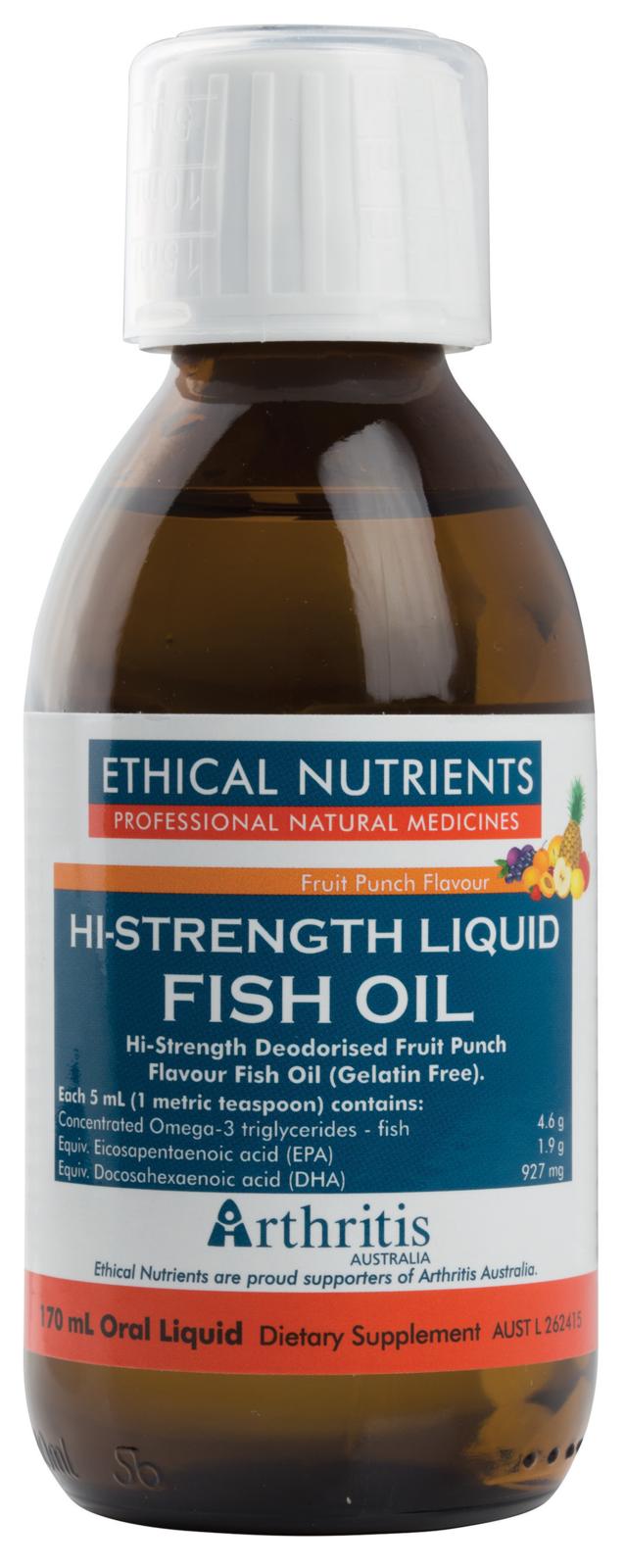 Buy Ethical Nutrients Fish Oil High Strength Liquid 170ml Wizard Pharmacy
