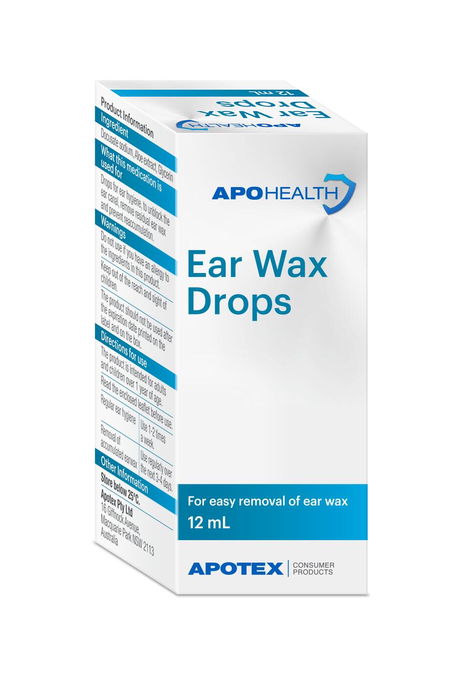 Buy APH Ear Wax Drops 12ml Wizard Pharmacy