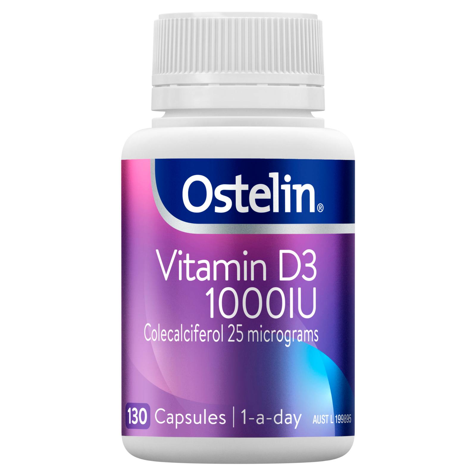 Buy Ostelin Vitamin D Gel Capsules 130 Wizard Pharmacy