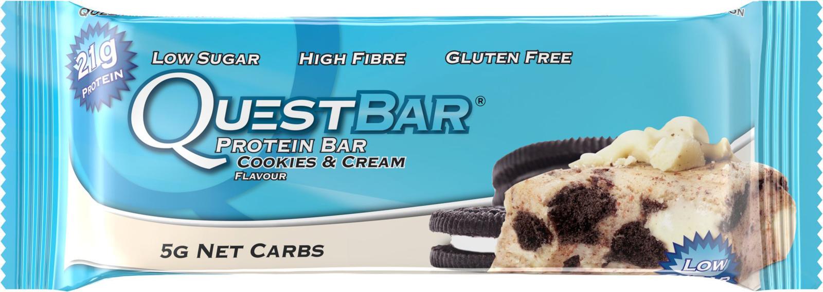 Buy Quest Protein Bar Cookies & Cream 60g Wizard Pharmacy
