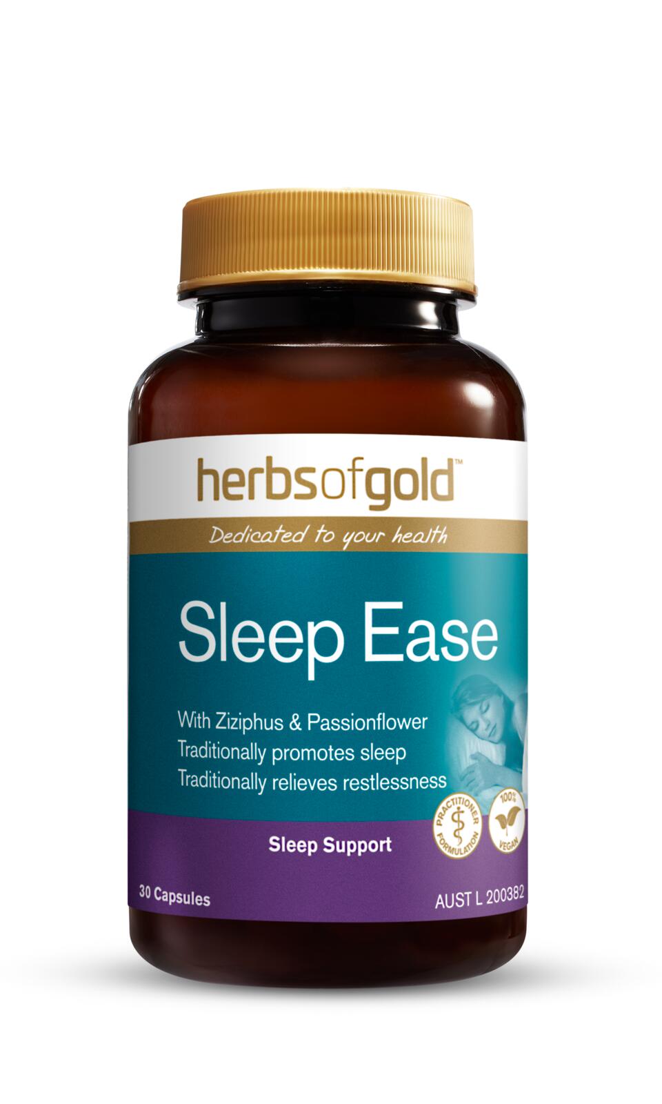 Buy Herbs Of Gold Sleep Ease Capsules 30 | Wizard Pharmacy