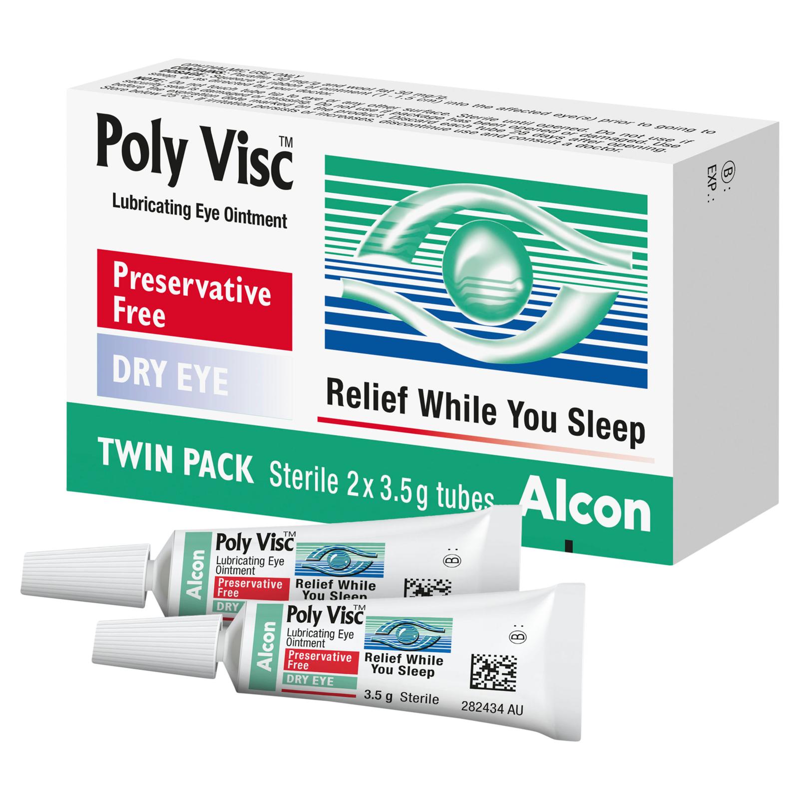 Buy Poly Visc Eye Ointment Twin Pack 3.5g | Wizard Pharmacy