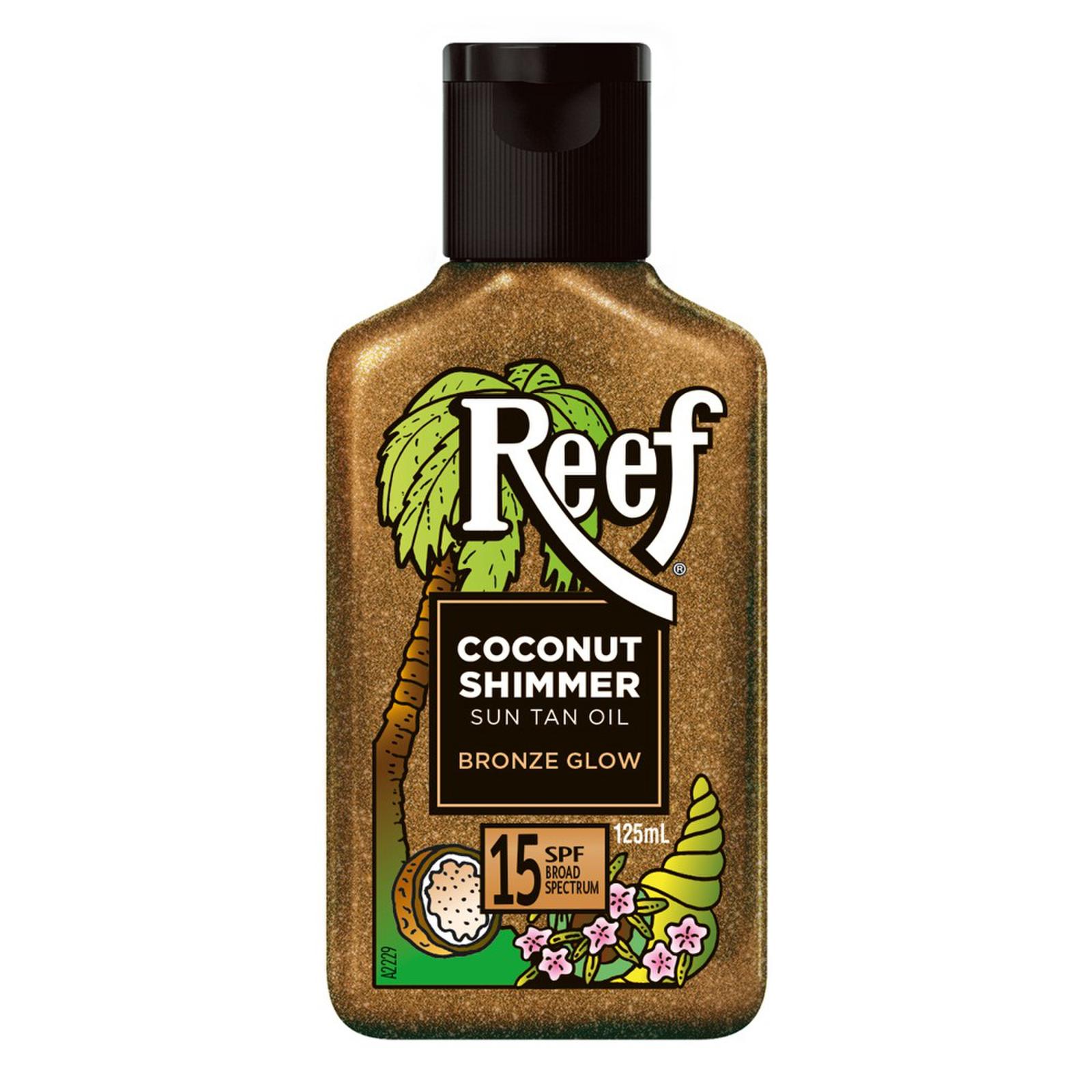 Buy Reef Coconut Shimmer Sun Tan Oil SPF15 125ml | Wizard Pharmacy