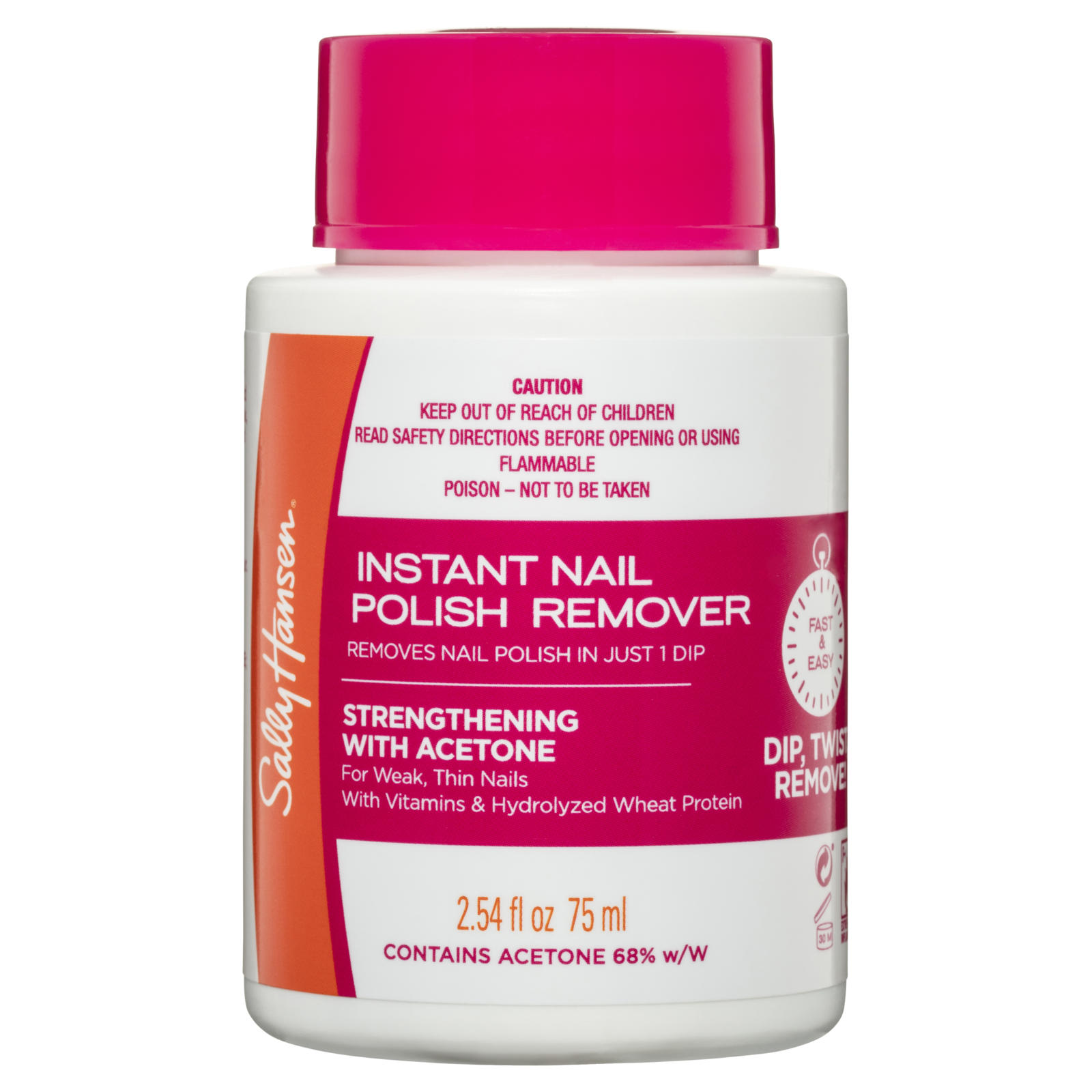 Buy Sally Hansen Nail Polish Remover Pink Strengthening 75ml | Wizard ...