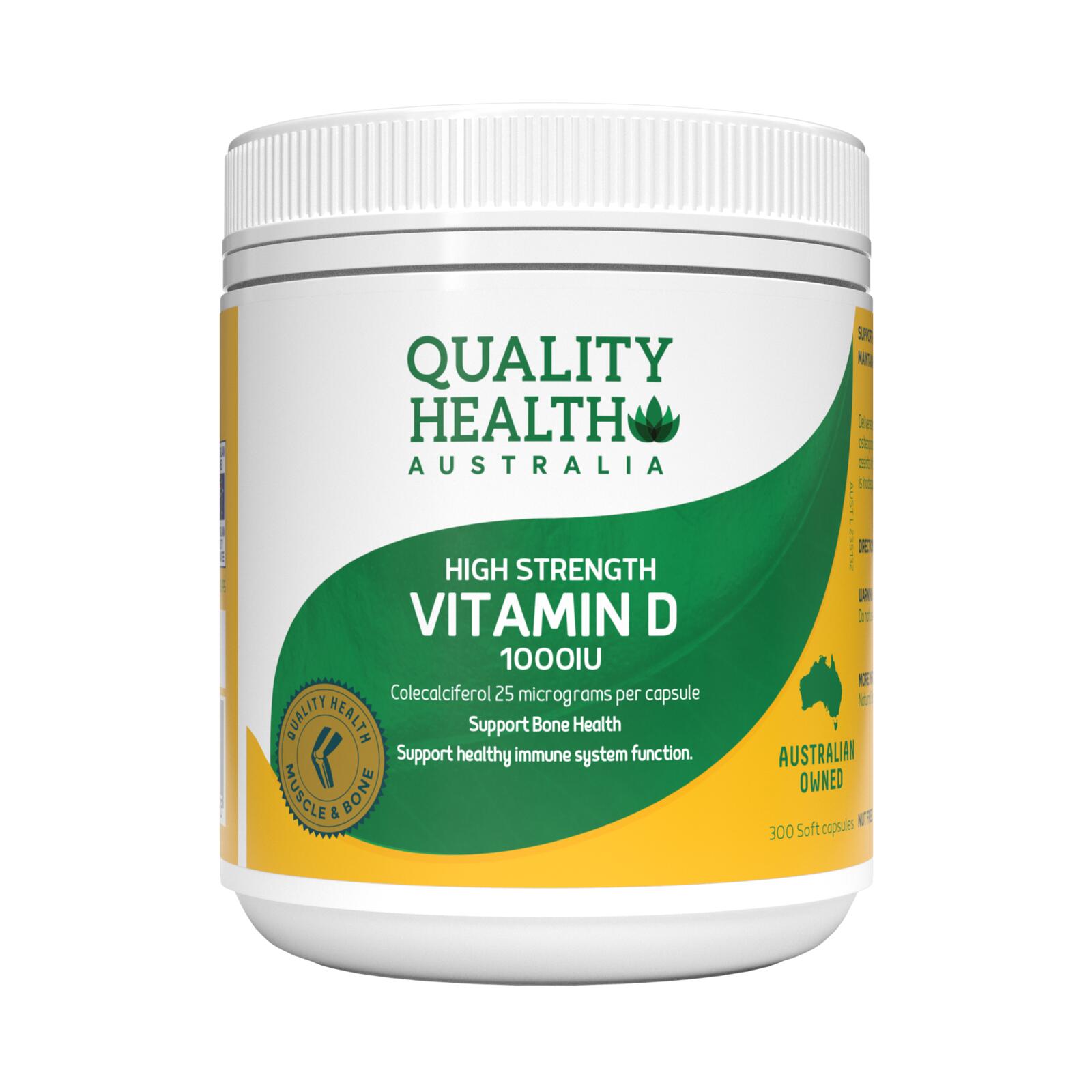 Buy Quality Health High Strength Vitamin D 1000iu Capsules 300 | Wizard