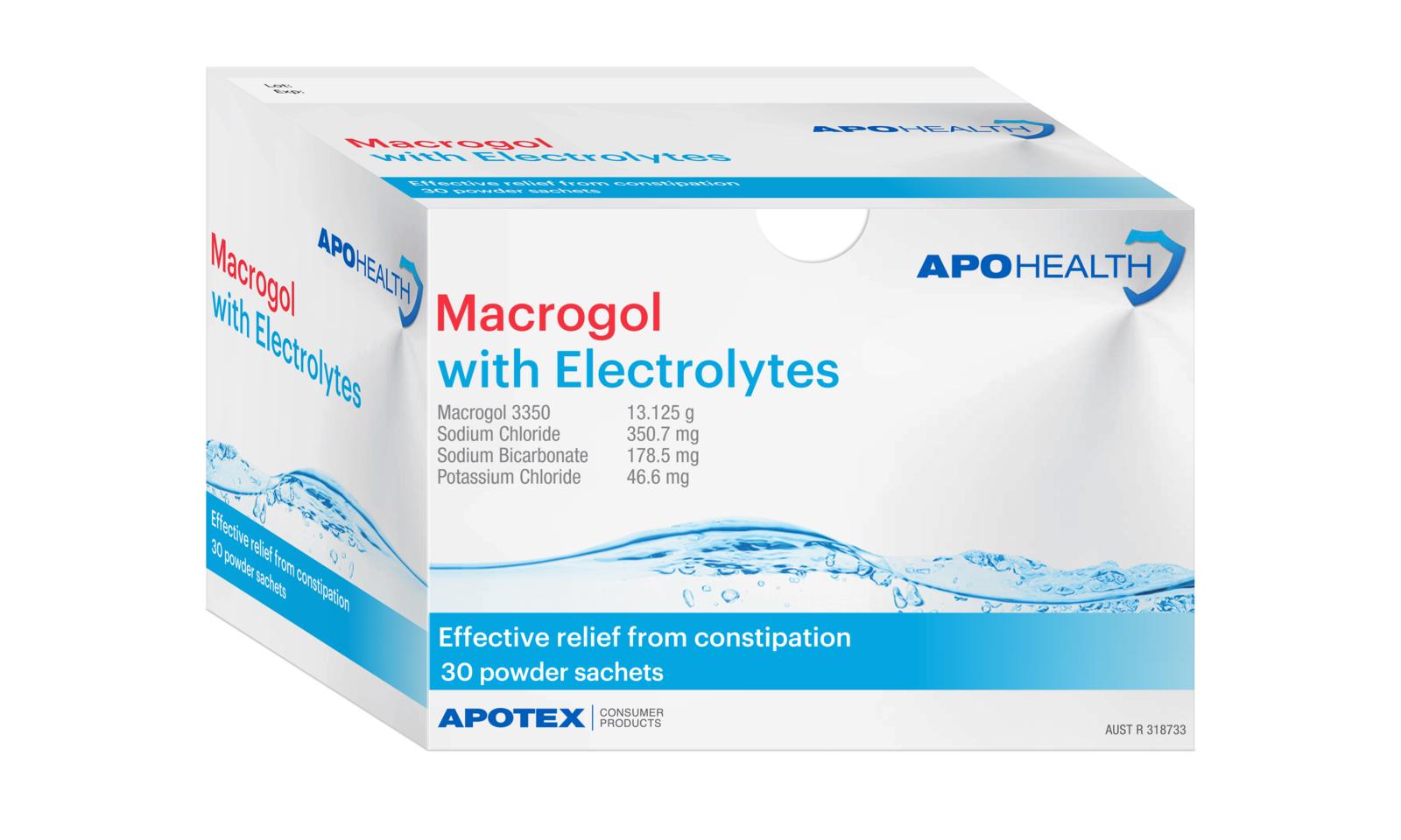 Buy ApoHealth Macrogol with Electrolytes Sachet 30 Wizard Pharmacy