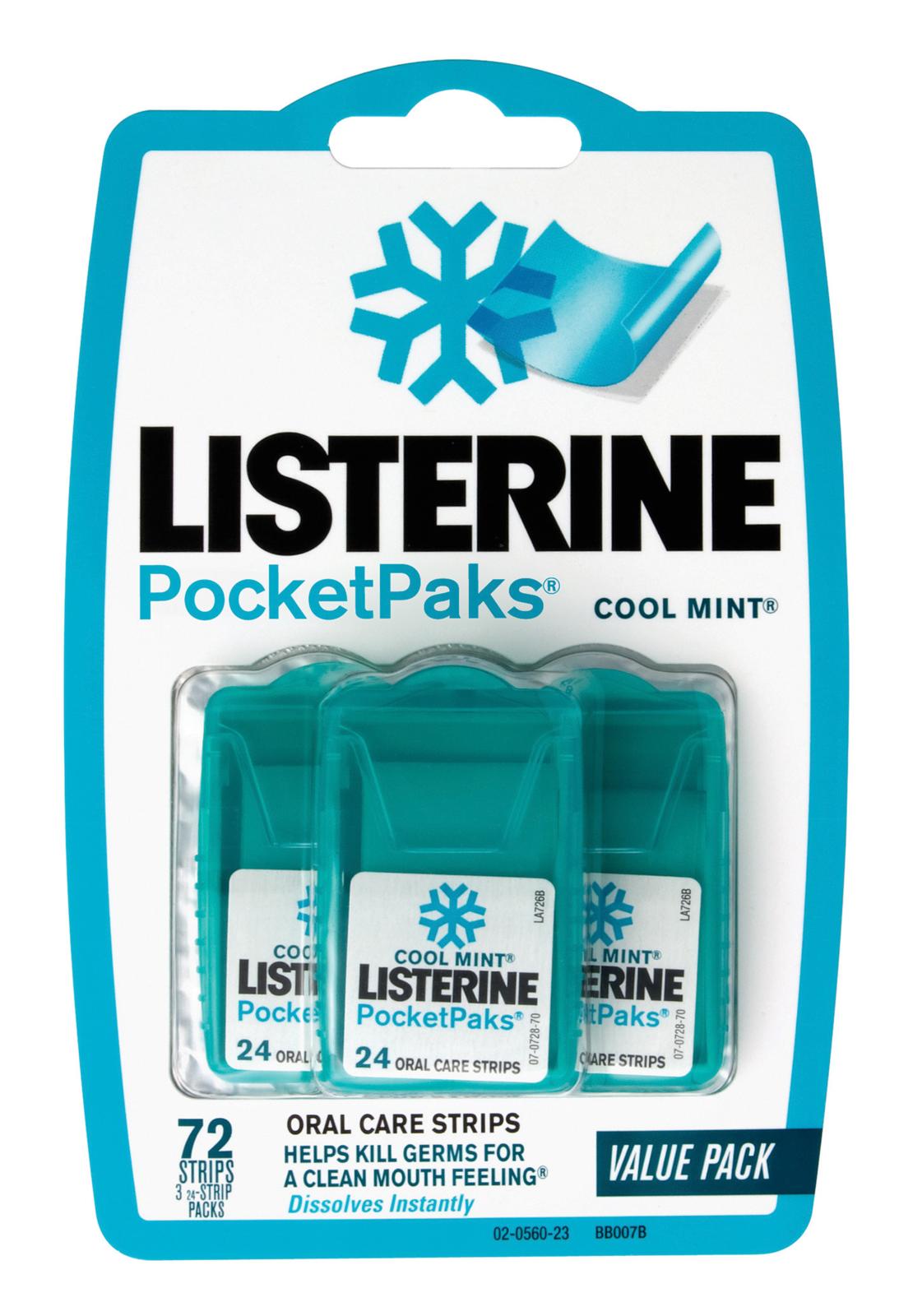 Buy Listerine Cool Mint Pocket Pack 72 | Wizard Pharmacy