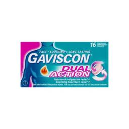 Buy Gaviscon Dual Action Tablets 16 | Wizard Pharmacy