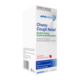 Buy APOHEALTH Chesty Cough Relief Double Action Expectorant Mucolytic ...