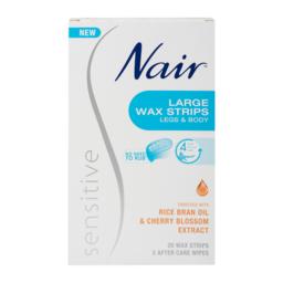 Nair Sensitive Wax Strips Large 20 Chemist Perth Wizard